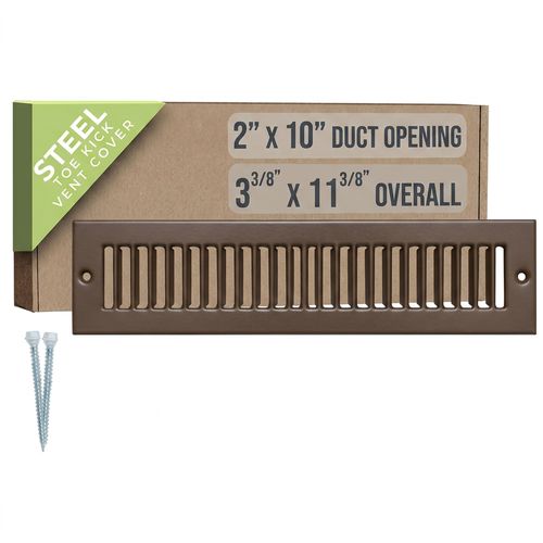 Handua 2x10 Toe Kick Vent Cover Brown
