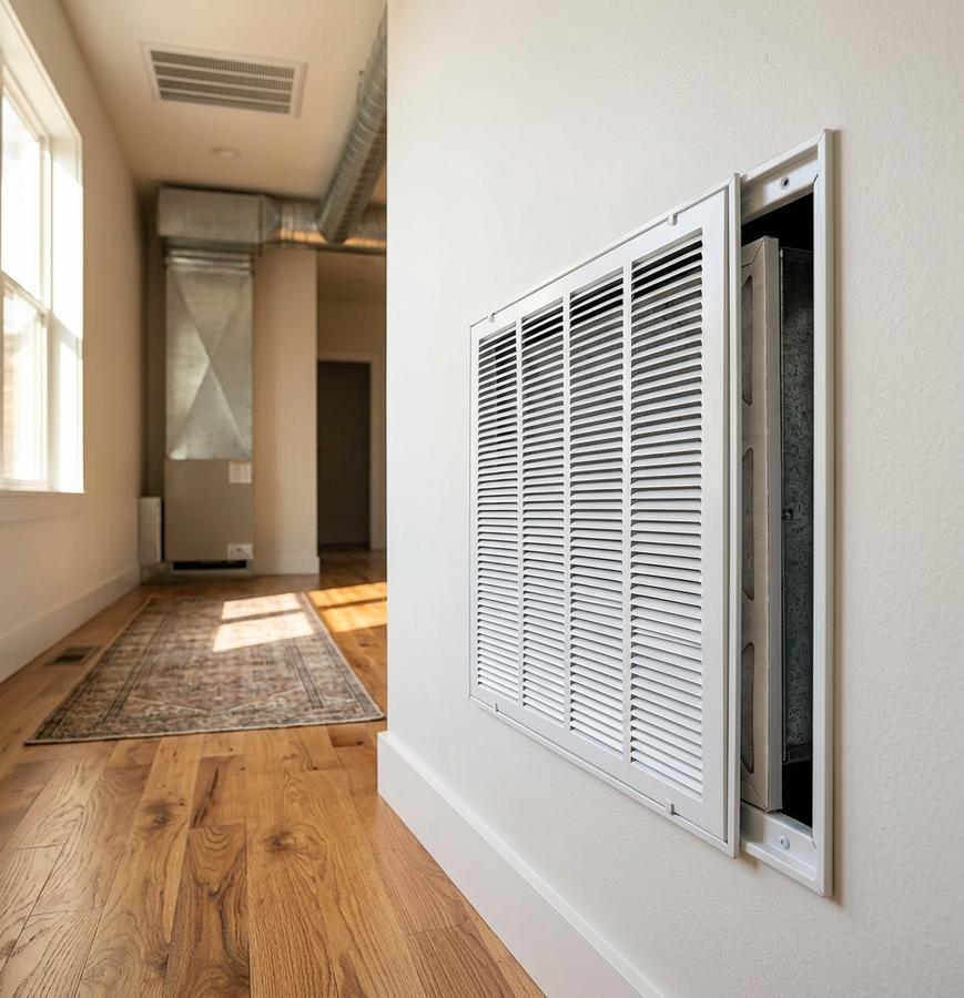 20×20 Filter Grille installed on wall