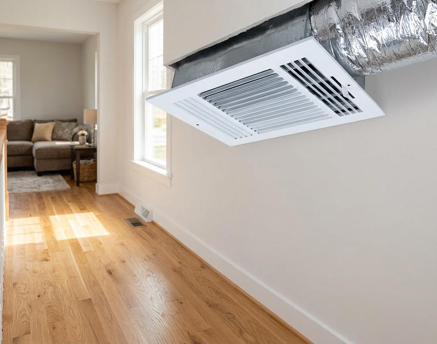 3-Way ceiling diffuser installed